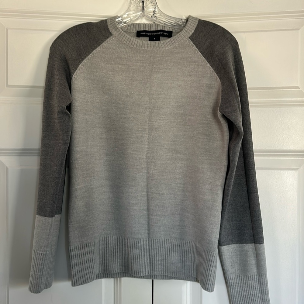 French Connection Sweater Small Grey